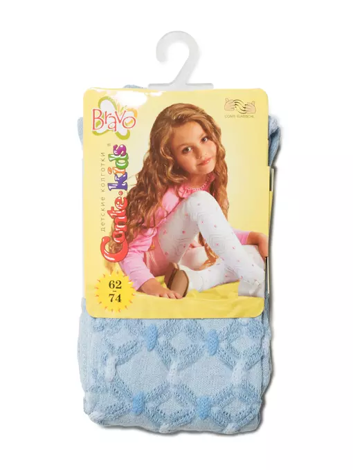 Колготки детские conte-kids bravo 215 голубой, , 62-74 (12), CONTE-KIDS, - 2