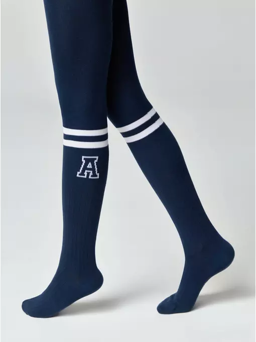 Колготки детские tip-top 680 темно-синий, 4С-06СП, 140-146 (22), CONTE-KIDS,  - 2