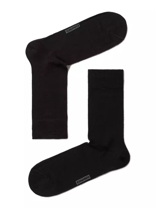 Летние тонкие мужские носки diwari classic cool effect 010 черный, 7С-23СП, 42-43 (27), DIWARI,  - 2