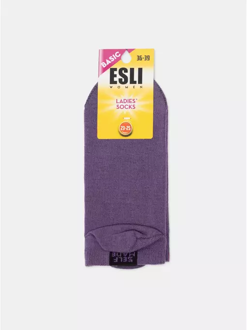 Носки женские (короткие) esli basic 590 сиреневый, 20С-39СПЕ, 36-39 (23-25), ESLI,  - 7