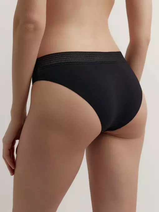 Трусы женские «бикини» из хлопка basic collection lb 2001.11 black, 22С-2278ТСП, 102/L, CONTE ELEGANT,  - 3