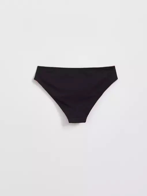 Трусы женские «бикини» из хлопка basic collection lb 2002.12 black pink, 22С-2304ТСП, 94/S, CONTE ELEGANT,  - 5