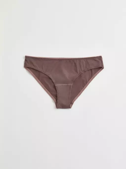 Трусы женские «бикини» из хлопка basic collection lb 2002.12 dark cappuccino, 22С-2304ТСП, 98/M, CONTE ELEGANT,  - 3