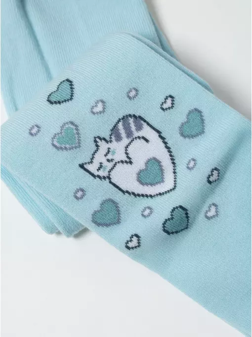 Колготки детские tip-top 679 бледно-бирюзовый, 4С-04СП, 116-122 (18), CONTE-KIDS,  - 3