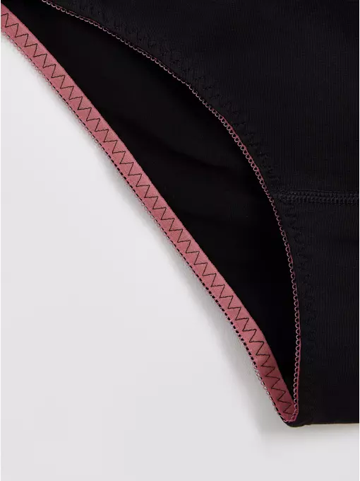 Трусы женские «бикини» из хлопка basic collection lb 2002.12 black pink, 22С-2304ТСП, 94/S, CONTE ELEGANT,  - 4