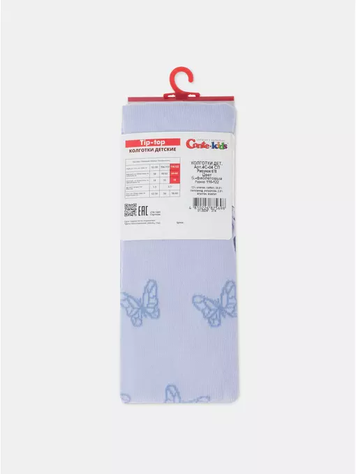 Колготки детские tip-top 678 бледно-фиолетовый, 4С-04СП, 116-122 (18), CONTE-KIDS,  - 7