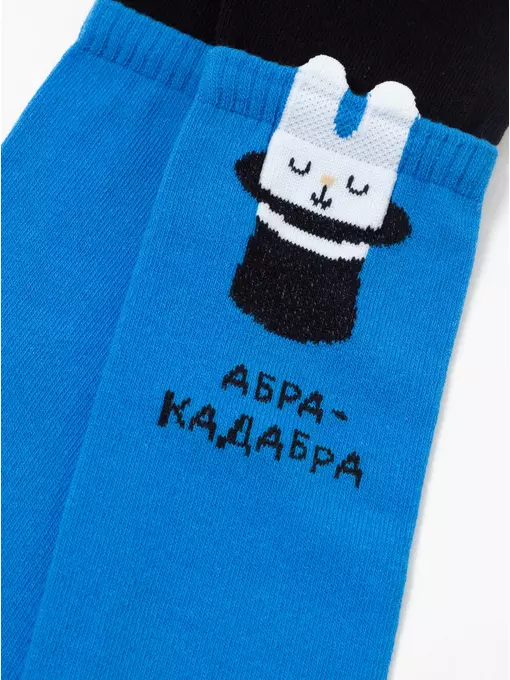 Колготки детские tip-top (мордашки) 692 синий, 17С-60СП, 80-86 (14), CONTE-KIDS,  - 6