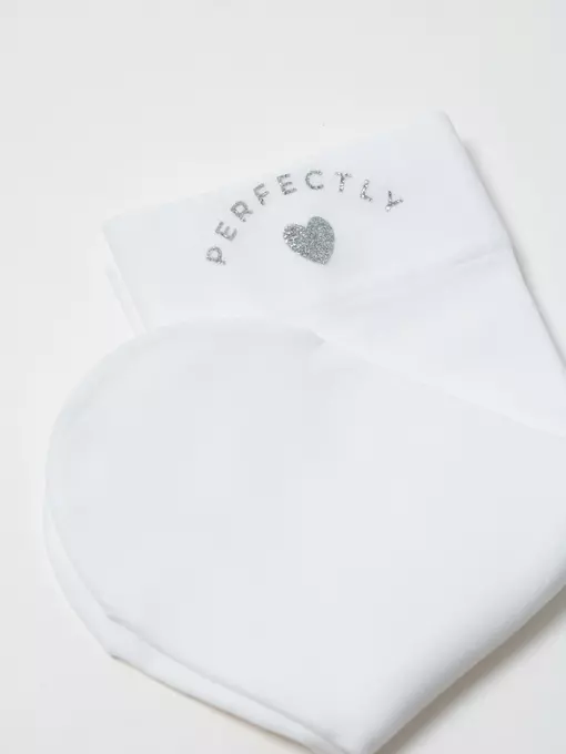 Матовые носки с сияющей термоаппликацией perfectly fantasy bianco, 24С-5СП, 36-38 (23-25), CONTE ELEGANT,  - 6