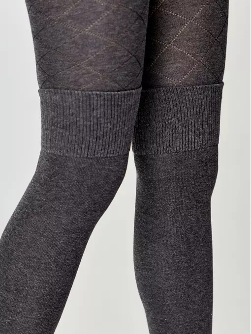 Колготки подростковые conte-kids tip-top 682 темно-серый, 23С-153СП, 140-146 (22), CONTE-KIDS,  - 4