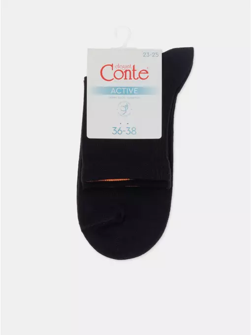 Носки женские хлопковые active 599 черный, 24С-11СП, 39-41 (25-27), CONTE ELEGANT,  - 7
