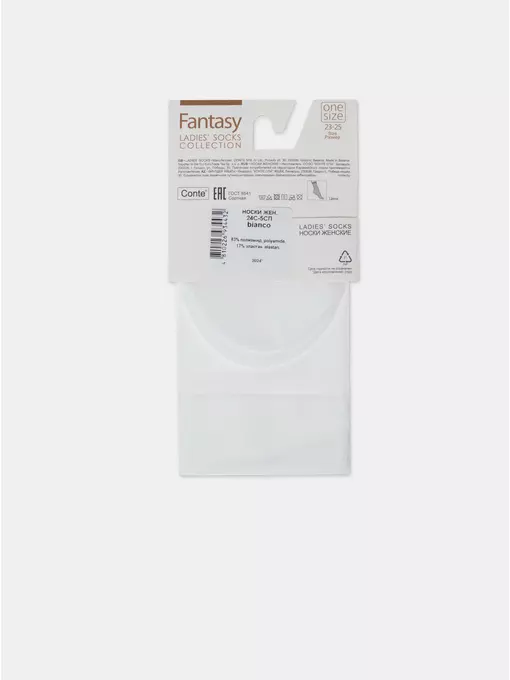 Матовые носки с сияющей термоаппликацией perfectly fantasy bianco, 24С-5СП, 36-38 (23-25), CONTE ELEGANT,  - 8