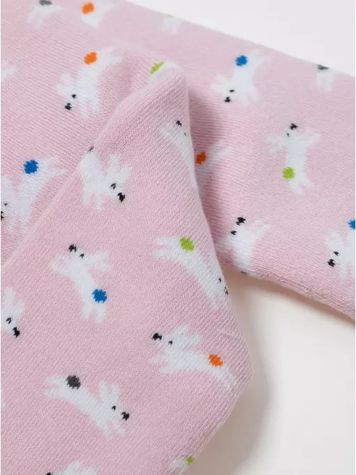 Теплые махровые детские колготки sof-tiki (махровые внутри) 643 светло-розовый, 7С-38СП, 80-86 (14), CONTE-KIDS,  - 6