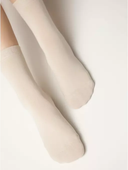 Женские классические носки из хлопка 3dsocks 000 бежевый, 24С-2СП, 36-38 (23-25), CONTE ELEGANT,  - 3