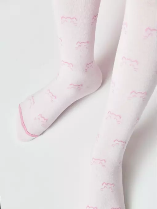 Колготки детские tip-top (мордашки) 691 розовый, 17С-60СП, 80-86 (14), CONTE-KIDS,  - 6