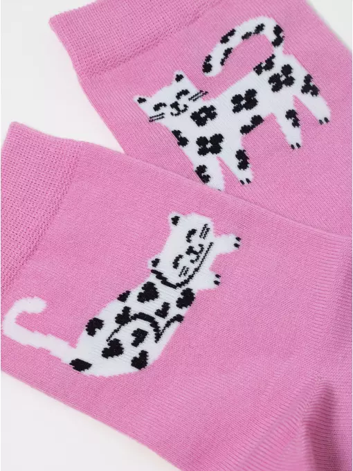 Носки женские хлопковые happy 608 мальва, 18С-227СП, 36-39 (23-25), CONTE ELEGANT,  - 7