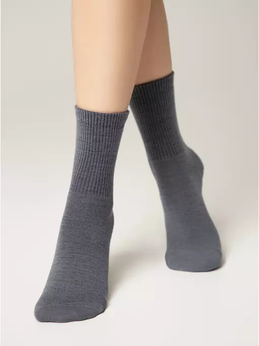 Носки женские (шерсть) comfort 583 графит, 23С-140СП, 36-38 (23-25), CONTE ELEGANT,  - 3