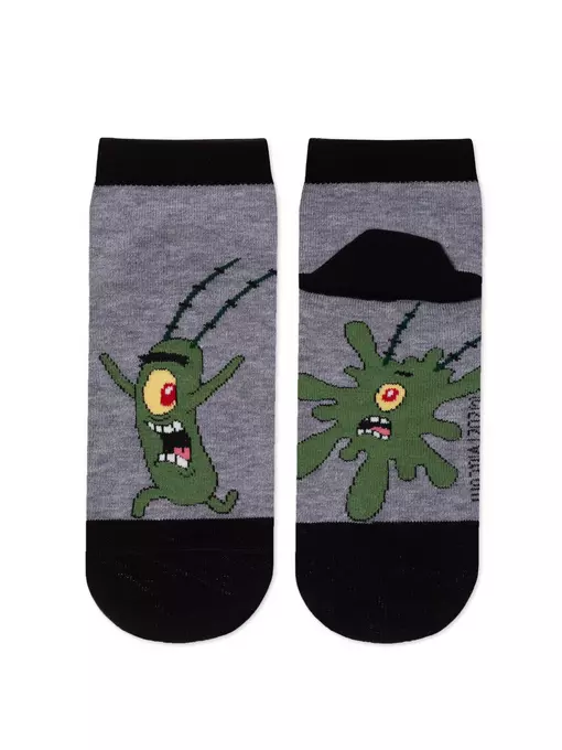 Носки женские spongebob 1146 (укороченные) 449 серый меланж, 21С1146, 36-37 (23), БРЕСТСКИЕ,  - 3