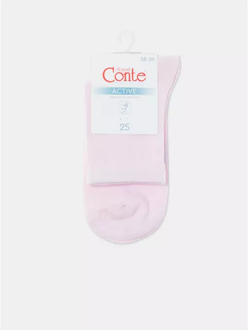 Носки женские хлопковые active 599 светло-розовый, 24С-11СП, 36-38 (23-25), CONTE ELEGANT,  - 9