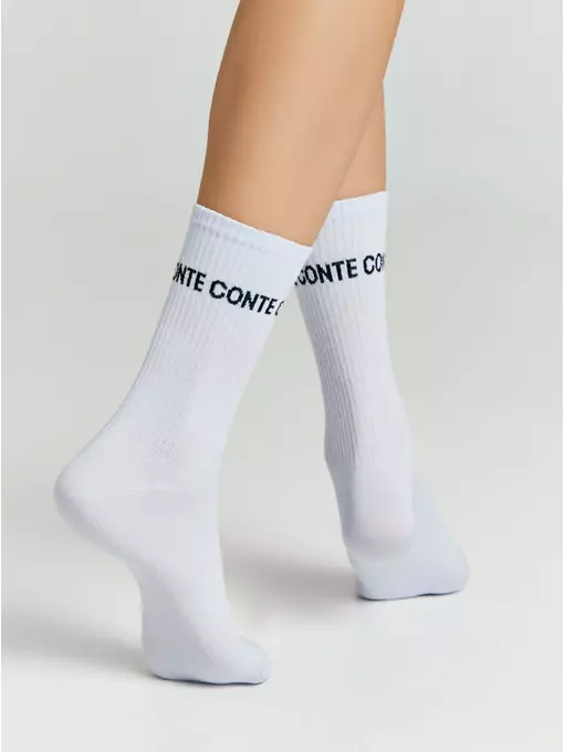 ​удлиненные женские носки active 619 бледно-фиолетовый, 20С-20СП, 36-38 (23-25), CONTE ELEGANT,  - 2