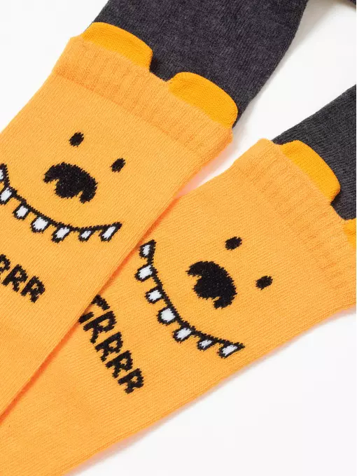 Колготки детские tip-top (мордашки) 687 оранжевый, 17С-60СП, 80-86 (14), CONTE-KIDS,  - 8