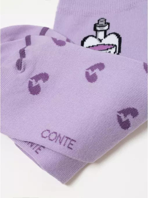 Носки женские happy 606 сиреневый, 17С-21СП, 36-39 (23-25), CONTE ELEGANT,  - 8