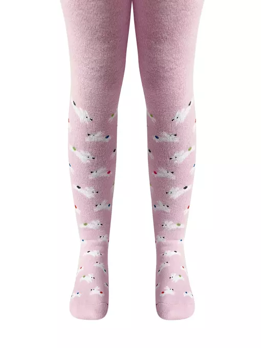 Теплые махровые детские колготки sof-tiki (махровые внутри) 643 светло-розовый, 7С-38СП, 80-86 (14), CONTE-KIDS,  - 4
