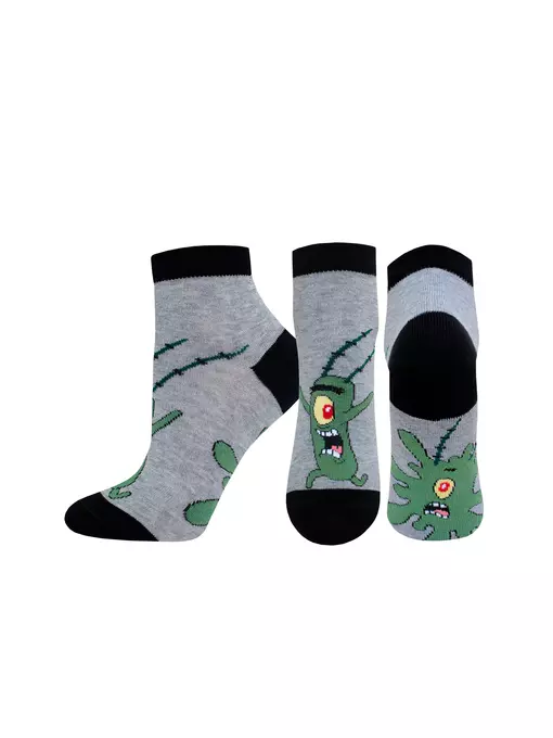 Носки женские spongebob 1146 (укороченные) 449 серый меланж, 21С1146, 36-37 (23), БРЕСТСКИЕ,  - 6