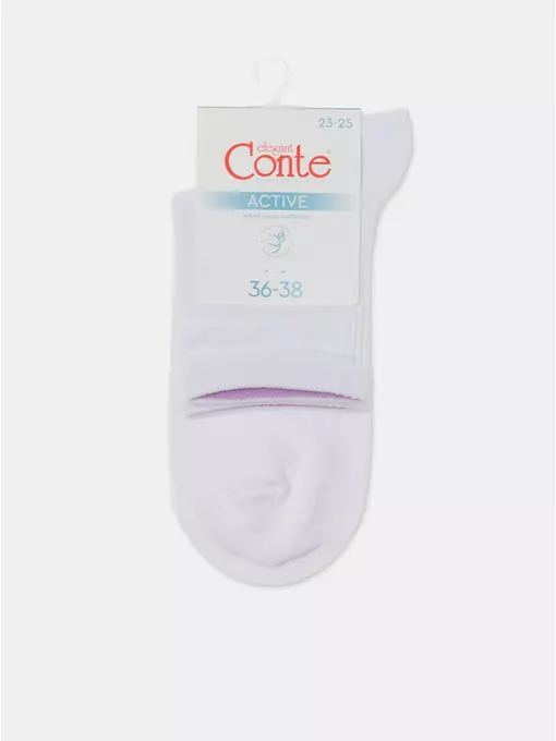 Носки женские active 599 белый, 24С-11СП, 36-38 (23-25), CONTE ELEGANT,  - 8