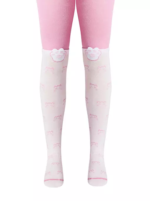 Колготки детские tip-top (мордашки) 691 розовый, 17С-60СП, 80-86 (14), CONTE-KIDS,  - 3