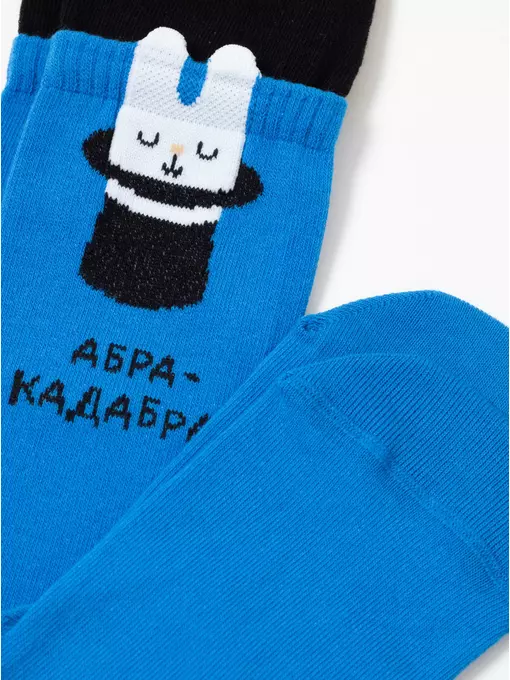 Колготки детские tip-top (мордашки) 692 синий, 17С-60СП, 80-86 (14), CONTE-KIDS,  - 7