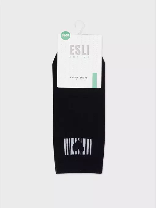 Короткие женские носки active esli 584 черный, 22С-42СПЕ, 36-37 (23), ESLI,  - 5