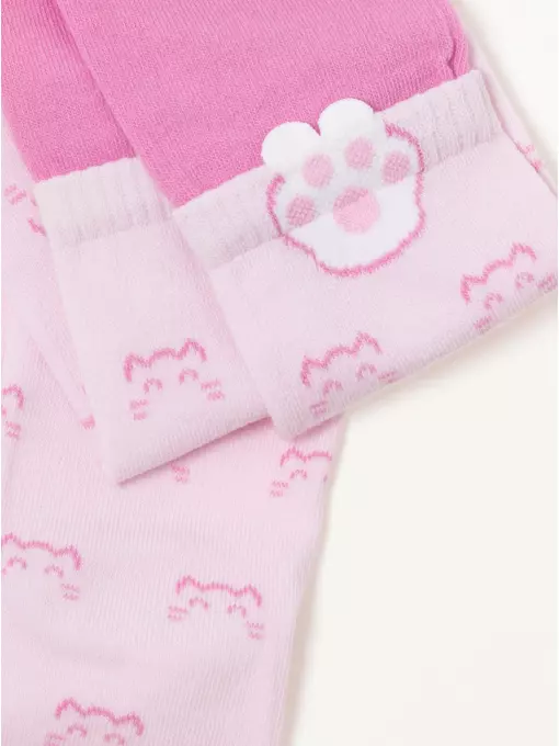 Колготки детские tip-top (мордашки) 691 розовый, 17С-60СП, 80-86 (14), CONTE-KIDS,  - 7