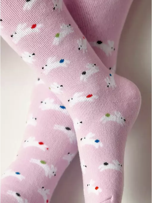 Теплые махровые детские колготки sof-tiki (махровые внутри) 643 светло-розовый, 7С-38СП, 80-86 (14), CONTE-KIDS,  - 3