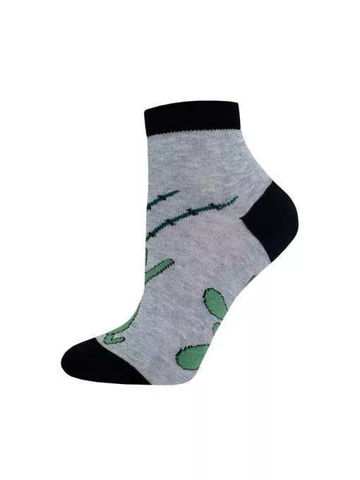 Носки женские spongebob 1146 (укороченные) 449 серый меланж, 21С1146, 36-37 (23), БРЕСТСКИЕ,  - 2