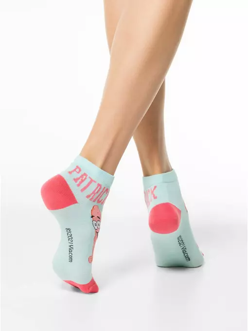 Носки женские spongebob 1146 (укороченные) 448 св.лазурный, 21С1146, 38-39 (25), БРЕСТСКИЕ,  - 2