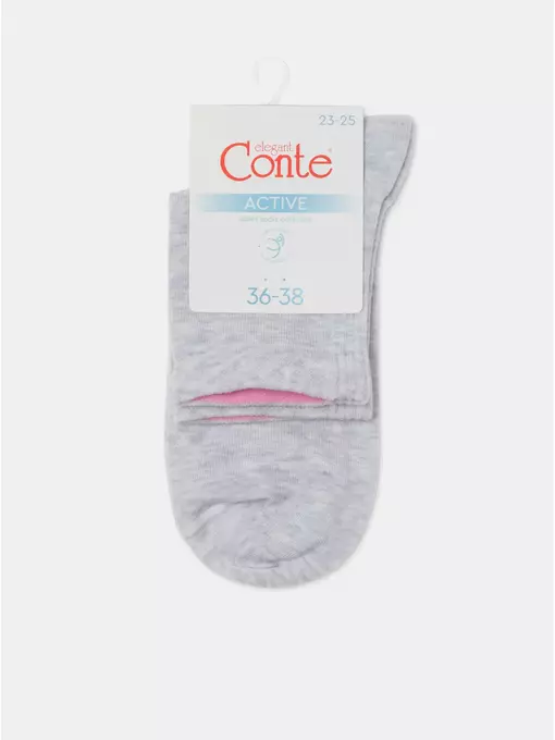 Носки женские active 599 светло-серый, 24С-11СП, 39-41 (25-27), CONTE ELEGANT,  - 7