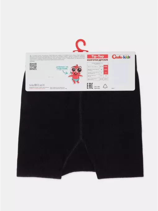 Колготки детские tip-top (мордашки) 686 черный-белый, 17С-60СП, 80-86 (14), CONTE-KIDS,  - 8