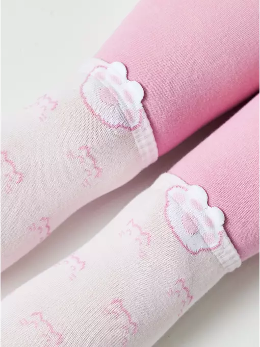 Колготки детские tip-top (мордашки) 691 розовый, 17С-60СП, 80-86 (14), CONTE-KIDS,  - 4