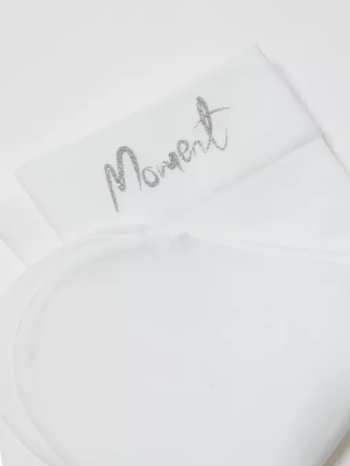 Матовые носки с сияющей термоаппликацией moment fantasy silver-bianco, 24С-6СП, 36-38 (23-25), CONTE ELEGANT,  - 5