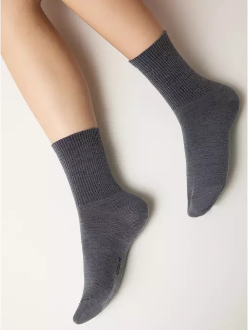 Носки женские (шерсть) comfort 583 графит, 23С-140СП, 36-38 (23-25), CONTE ELEGANT,  - 4