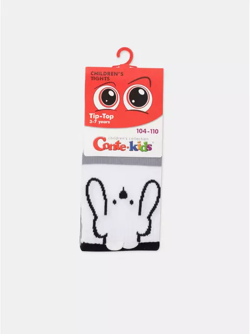 Колготки детские tip-top (мордашки) 686 черный-белый, 17С-60СП, 80-86 (14), CONTE-KIDS,  - 9