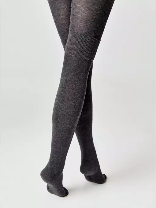 Колготки подростковые conte-kids tip-top 682 темно-серый, 23С-153СП, 140-146 (22), CONTE-KIDS,  - 2