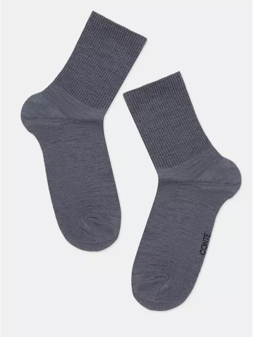 Носки женские (шерсть) comfort 583 графит, 23С-140СП, 36-38 (23-25), CONTE ELEGANT,  - 5