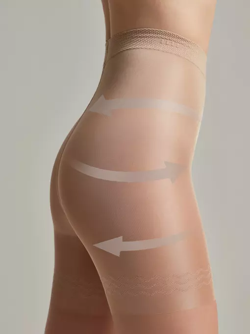 Колготки женские с утягивающими шортиками conte control 20 natural, 8С-75СП, 3, CONTE ELEGANT,  - 3