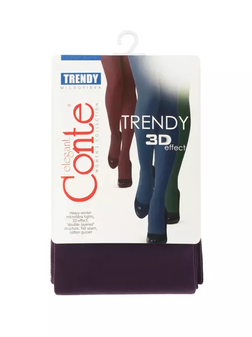 Колготки женские conte trendy 150 melanzana, 8С-57СПТ, 2, CONTE ELEGANT,  - 5