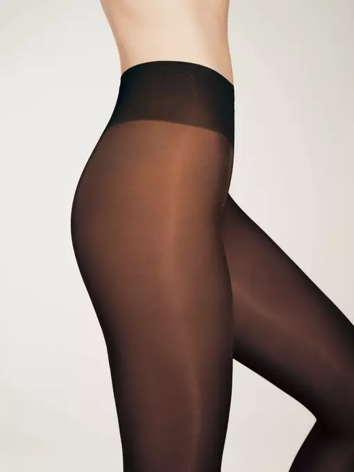 Колготки женские esli viva 40 new (с заниженной талией) nero, 8С-64СПЕ, 3, ESLI,  - 4