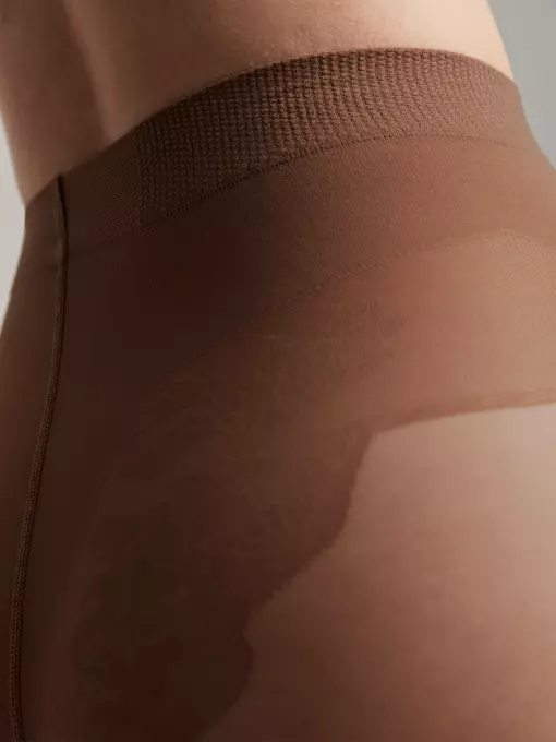 Женские колготки с ажурными трусиками conte style 40 mocca, 8С-74СП, 3, CONTE ELEGANT,  - 4