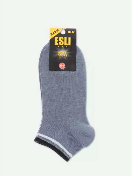 Короткие мужские носки esli basic 157 темно-серый, 20С-38СПЕ, 40-42 (25-27), ESLI,  - 3