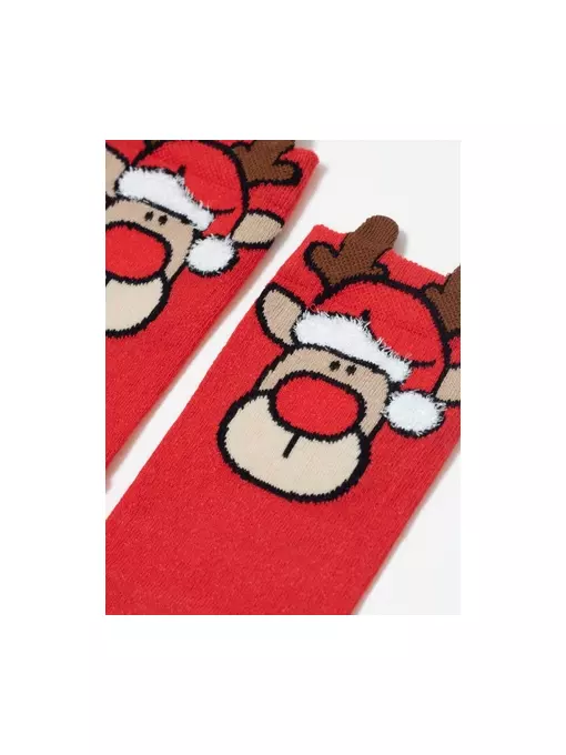 Мужские новогодние носки diwari new year 629 красный, 19С-90СП, 42-45 (27-29), DIWARI,  - 5