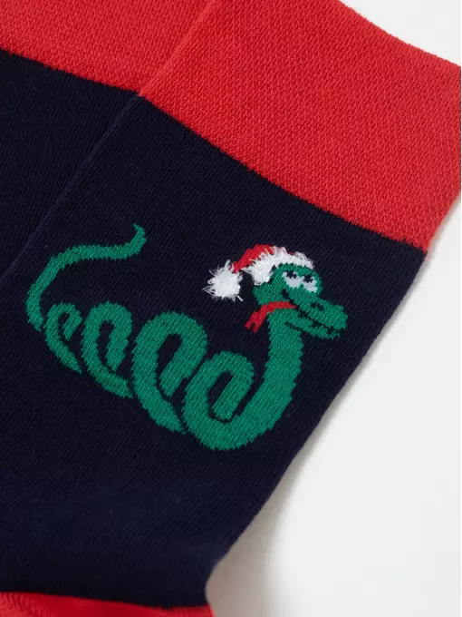 Мужские новогодние носки diwari new year 210 темно-синий, 19С-90СП, 42-45 (27-29), DIWARI,  - 5